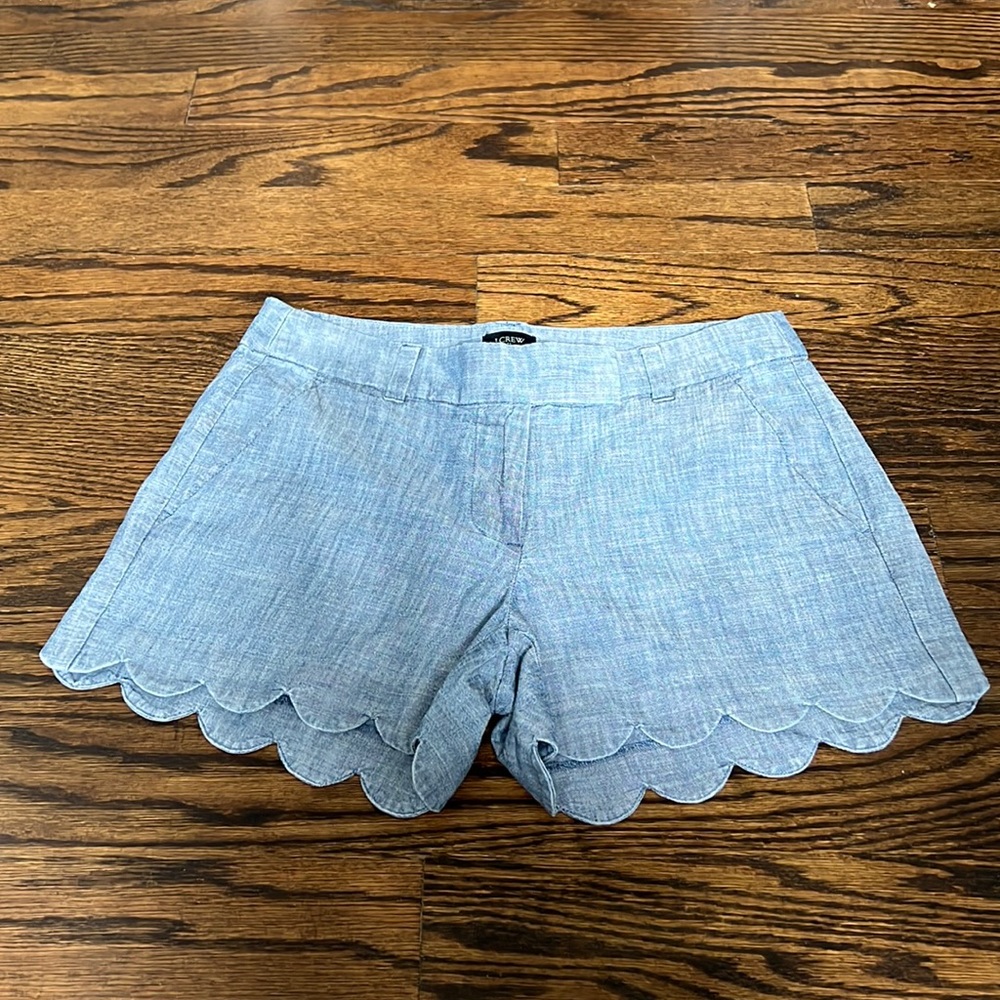J crew scalloped shorts